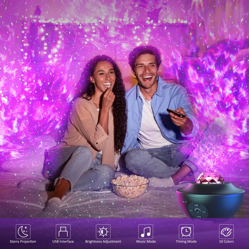 Lysumurl Galaxy Projector, Starry Night Light Projector, Colour Changing Music