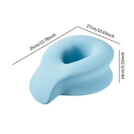 Harilla Spa -Kissen für Gesicht Gesicht nach unten Kissen Gesichtsmassage Kissen Salon Massage Kissen Büro, Blau