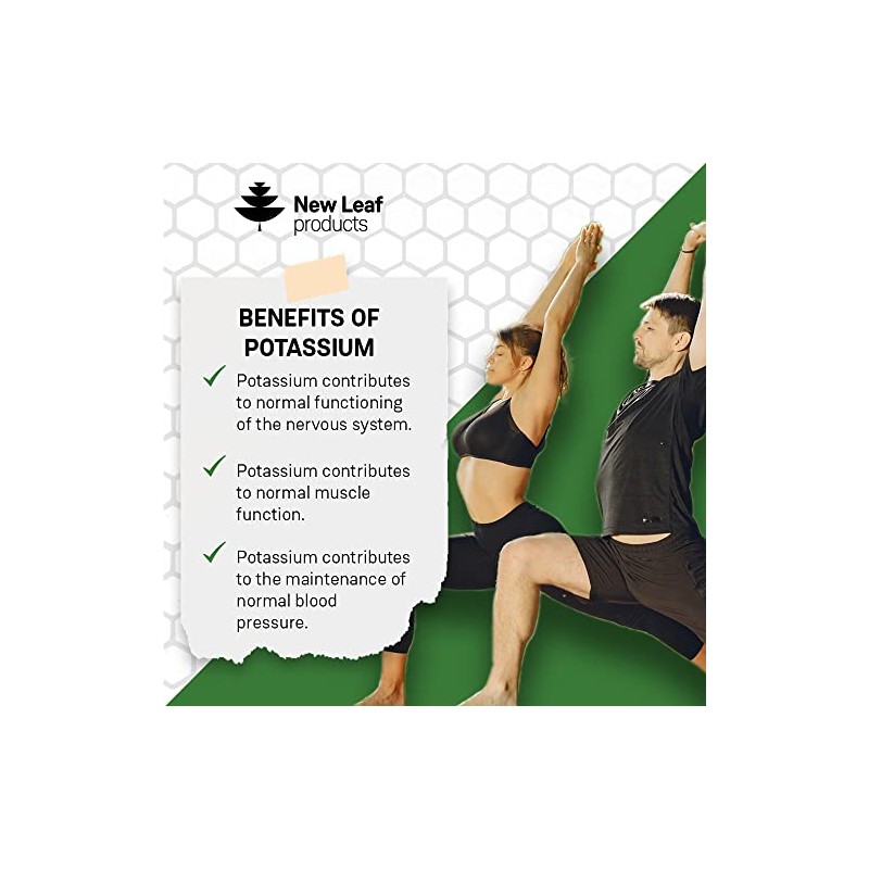 Potassium Supplements 1000mg, 240 Vegan Potassium Tablets Mineral Electrolytes Supplement