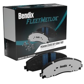 Bendix Fleet Metlok MKD2423FM Semi-Metallic Front Brake Pads for Ford E-Transit 2024-2022, Transit-150 2023-2022, Transit-250 2023-2022, Transit-350 2023-2022, Transit-350 HD 2023