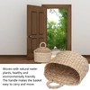 Hanging Basket Seagrass Woven Wall Hanging Storage Basket Organizer for