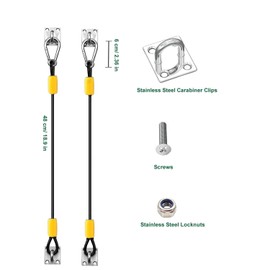 Outdoor Trash Can Lid Lock,Ompinda Heavy Duty Metal Universal Garbage Bin Lock for Keep Animals, Raccoon, Squirrels Out (2)