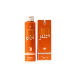 Vacation Orange Gelée SPF 30 Sunscreen Spray Oil & Air Freshener Bundle, Tanning Oil with SPF, Suntan Lotion Spray, Transparent on All Skin Tones, Dermatologist-Tested, Vegan, 5 Fl. Oz.