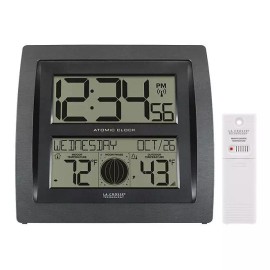 La Crosse Technology Curved Digital Atomic Wall Clock