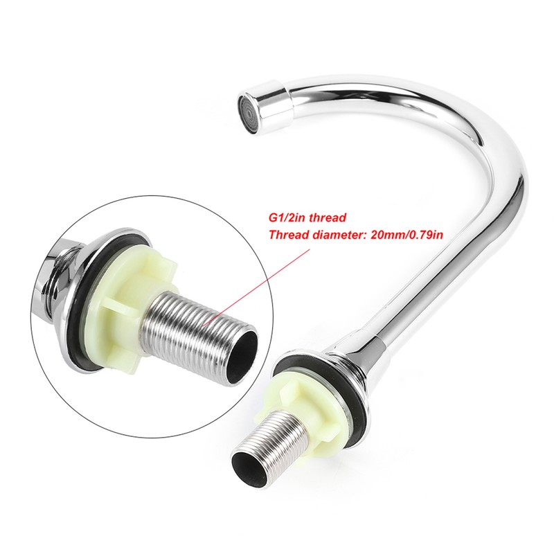 G1/2in Thread Copper Floor Mounted Foot Pedal Basin Faucet Sink