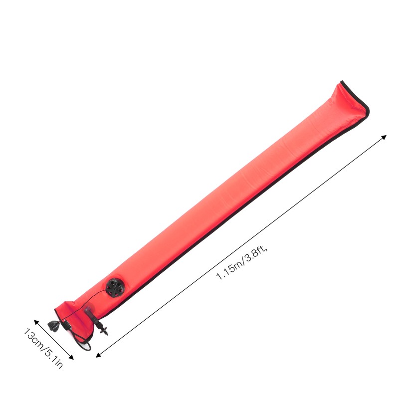 Diving Surface Marker Buoy Diver Inflatable Safety Signal Tube with