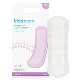 Frida Mom Postpartum Maternity Catch-All Pads for Maximum Absorbancy - 18 ct, White