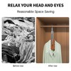 Coopache Clothes Hanger, Space-Saving Non-Slip Cabinet Organiser, Door Coat Rack,