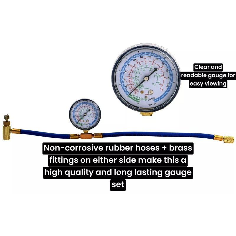 Enviro-Safe R600a, R600 Refrigerant Charging Kit w/ R600 Charging Gauge