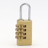 MIONI 2 PCS Solid Brass Combination Lock 4 Copper Digit