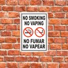 Brimar - 7" x 10" - Bilingual No Smoking No