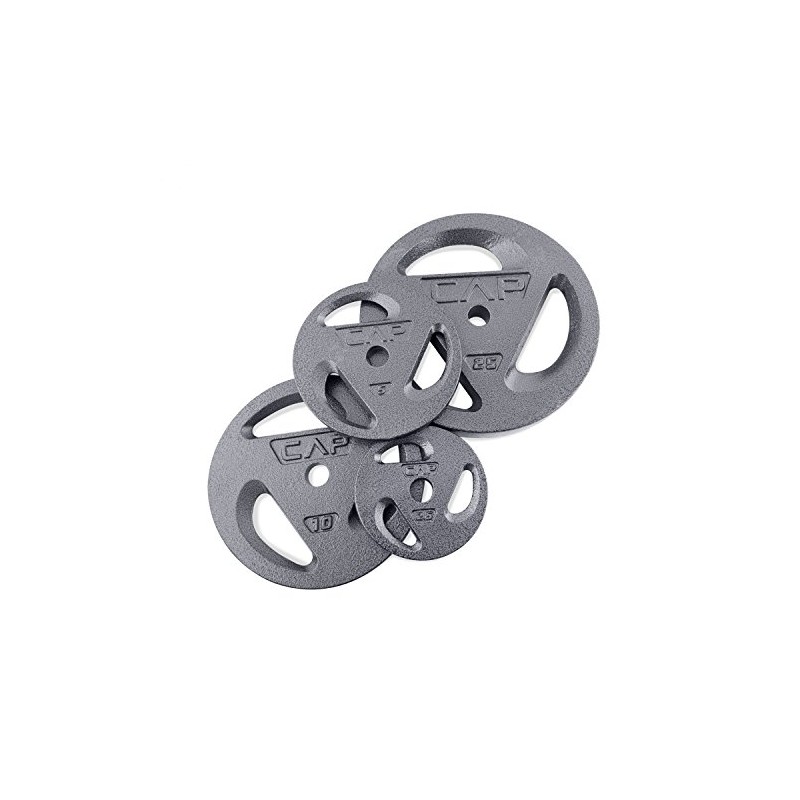 CAP Barbell Standard 1-Inch Grip Plates, Single, 5 Pound