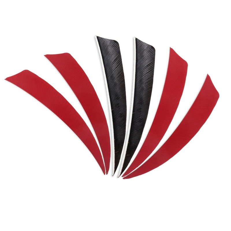 OBTOUTDOOR OUBOTER Pack of 60 Archery Arrow Feathers, 4 Inch