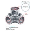 eoere 4 PCS Galvanized Pipe Fittings, Side Outlet Elbow 1"