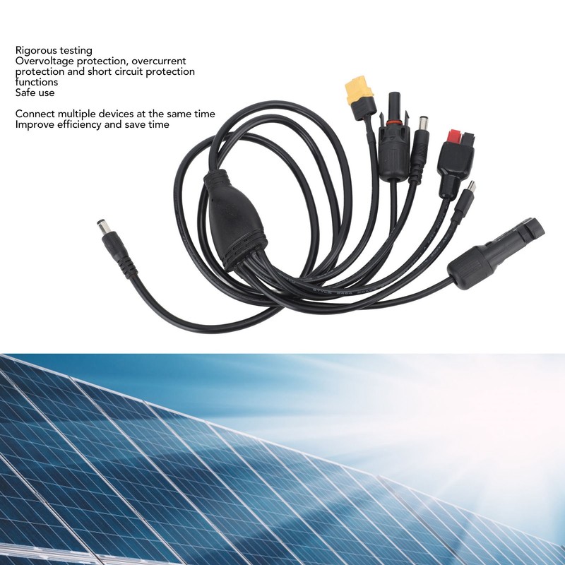 Solar Charge Cable Panel Connector DC Male to XT60 Male