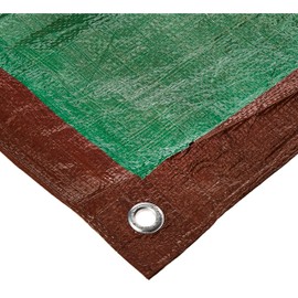 Erickson 57035 Reversible Brown/Green Mid-Grade Poly Tarp, 16' x 20', 1 Pack