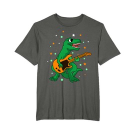 Musica - rock n roll - dinosauro con chitarra Maglietta