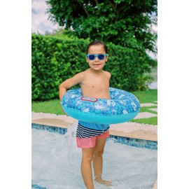 PoolCandy Little Tike's Inflatable Swimming Pool Tube - 27" - Kids Swim Tube in Blue Pattern by PoolCandy