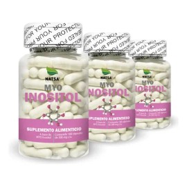 Inositol, 300 Cápsulas (3 Frascos 100 Cap C/u) Sabor N/A