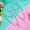 PinkSheep BFF Necklaces and Bracelet for 2, Butterfly Unicorn Princess