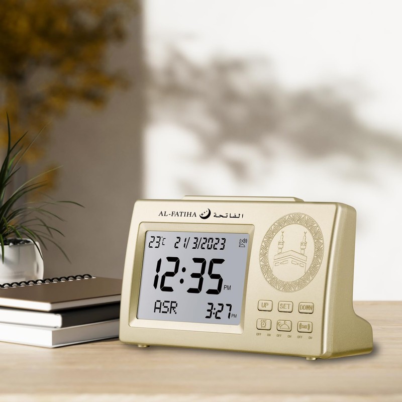 Al salama Muslim Prayer Alarm Clock Digital LCD Automatic Islamic