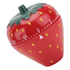 Mikinona User-Friendly Mechanical Timer Strawberries Alarm Ideal for Cooking Baking Space-Saving