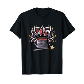 Magic Magician Hat Rabbit In A Hat Magic Wand T-Shirt