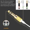 Valefod [Updated Version 5-Pack Stereo Audio Adapter 6.35mm (1/4 inch)