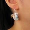 Squirrel 925 Sterling Silver and Copper Earrings