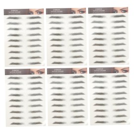 Housoutil Professional Eyebrows in a Pack of 12 Waterproof Natural Fake Eyebrow Stickers No Recovery Time Needed