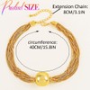 Brishow Gold Chunky Bead Choker Punk Statement Chain Necklace Jewelry