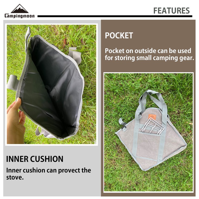 CAMPINGMOON Carrying Storage Bag for Extra Large Size Grill B-055