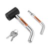 GAOLAOSY Trailer Hitch Receiver Pin Lock, 1/2" and 5/8" Diameter