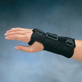 North Coast Medical Comfort Cool D-Ring Wrist Splint, Size: XL, Left