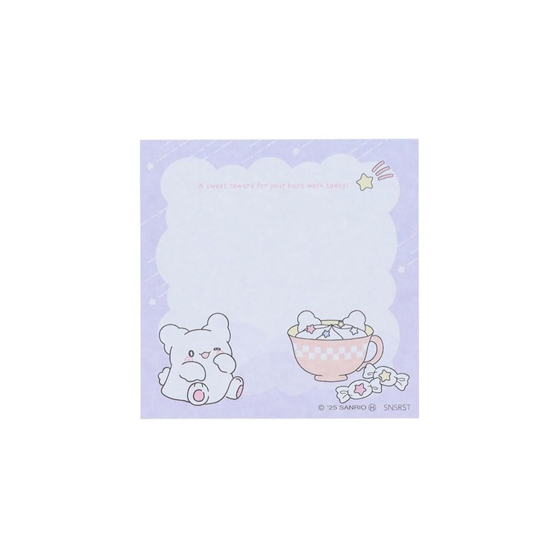 Sun-Star Stationery S284966 Ghost Sanrio Characters, Goods, Sticky Notes, Can