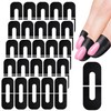 Mxxipp 50pcs Nail Polish Protector, U-Shaped PET Nail Guards, Peel