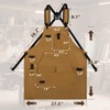 ROTANET Woodworking Apron for Men, Canvas Work Aprons Waterproof Heavy