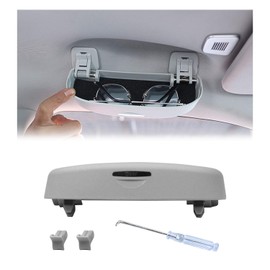 YEE PIN Glasses Case for Jeep Compass MP 2017-2022 2023 2024 Car Sun Visor Organiser Sunglasses Holder Car Glasses Holder Storage Box Organiser