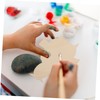 jojofuny 5pcs Wooden Portrait Clay Board Creative DIY Art Board