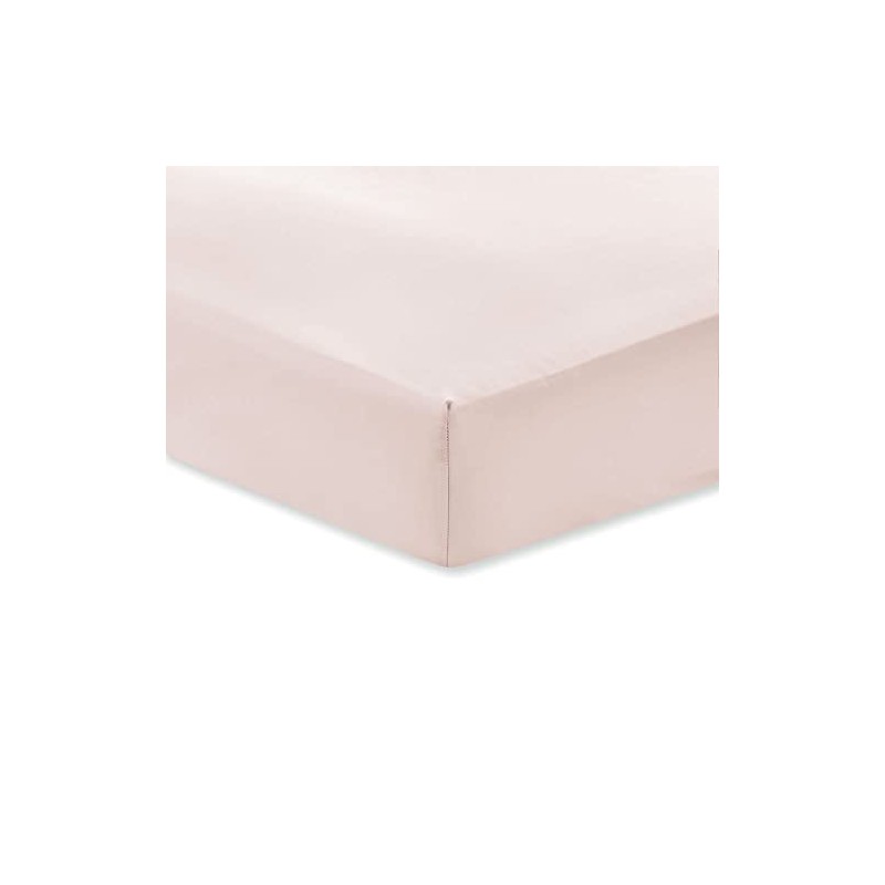 Bianca 400 Thread Count Cotton Sateen Double Fitted Sheet Blush