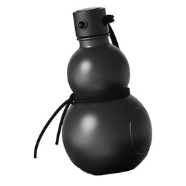 Gourd Water Bottle, PCTG Outdoor Water Bottle, Gourd Sports Travel Water Bottle Set, Multifunctional Gourd Drinking Cup Jug for Indoor Decoration, Office, Outdoor (Black)