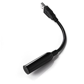 WHAMVOX Mini Microphone for Pc High Sensitivity Mic for Streaming Gaming and Conferencing Plug Play Compatible Laptop and Desktop Black