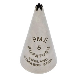 PME Seamless Stainless Steel Small Star Supatube no. 5, Silver