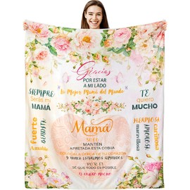 Buryeah Gifts for Mom in Spanish, Regalos para Mamá, Feliz Cumpleanos Mama, Regalos para Mama En Español, Feliz Dia De Las Madres, Birthday Mom Gifts for Throw Blanket 50x60in