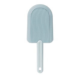 NAHANGPET Grooming Brush for Cats and Dogs, Pet Shampoo Bath Brush Soothing Massage Rubber Comb with Handle for Long Short Haired Dogs and Cats (Blue)