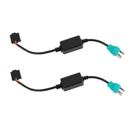 AAIWA H4 9003 Headlight Canbus, LED Decoder Anti Flicker Harness LED Conversion Kit 2 PCS Error Free Wiring Harness Adapter for LED Headlight Jeep Wrangler Harley Davidson