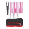 9Pcs Crochet Hooks Anti Slip Ergonomic Design Lightweight Portable Crochet