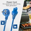 ACT CEE7/7 to C15 2m Power Cord CEE 7/7 (Angled