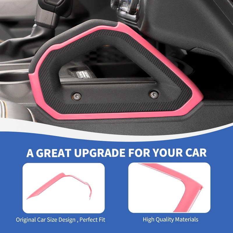 RAZPOY Center Console Dash Grab Handle Cover Trim Compatible with