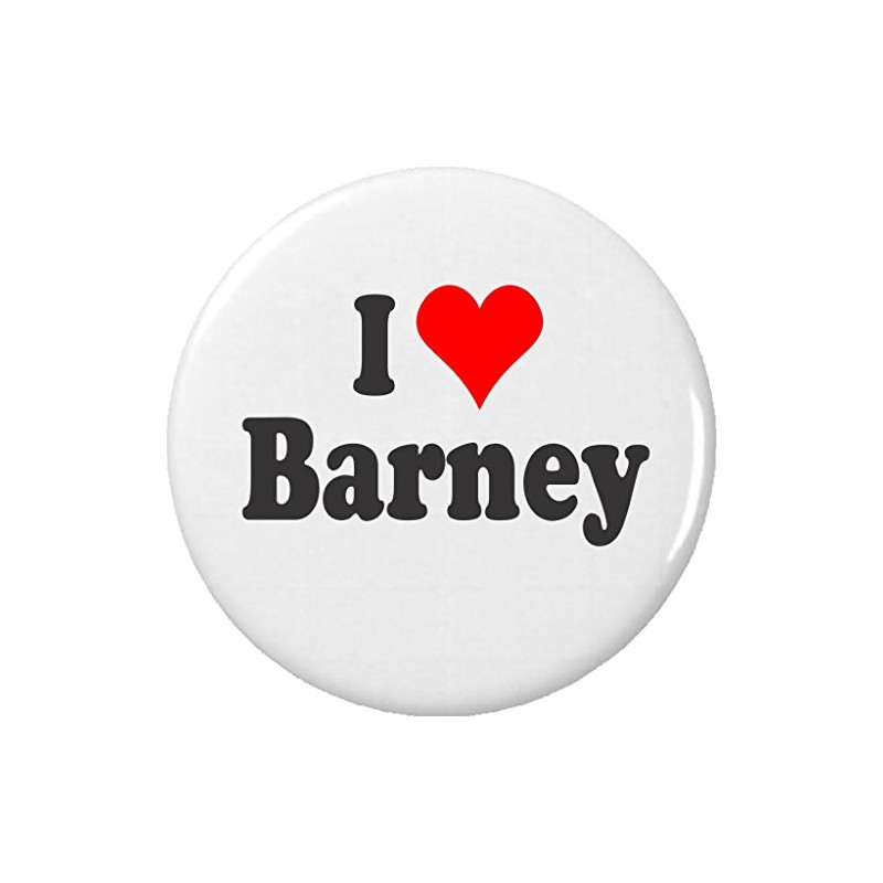 I Love Barney 2.25" Keychain Heart